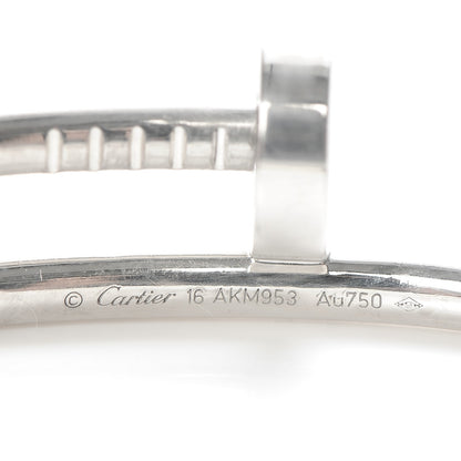Cartier 18K White Gold Juste Un Clou Bracelet 16 7 of 7