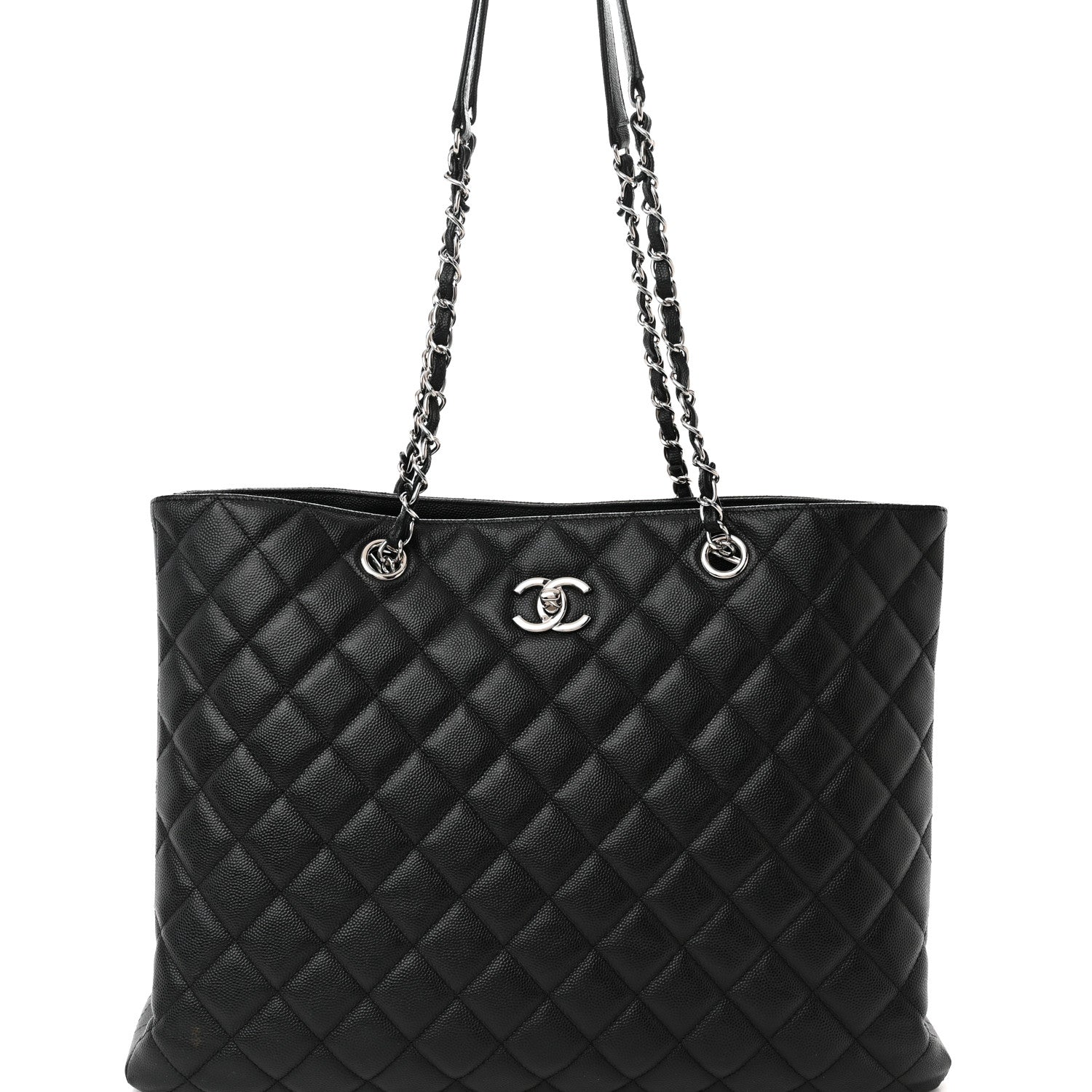 Chanel Caviar Quilted Large Shopping Tote Black 8 of 10