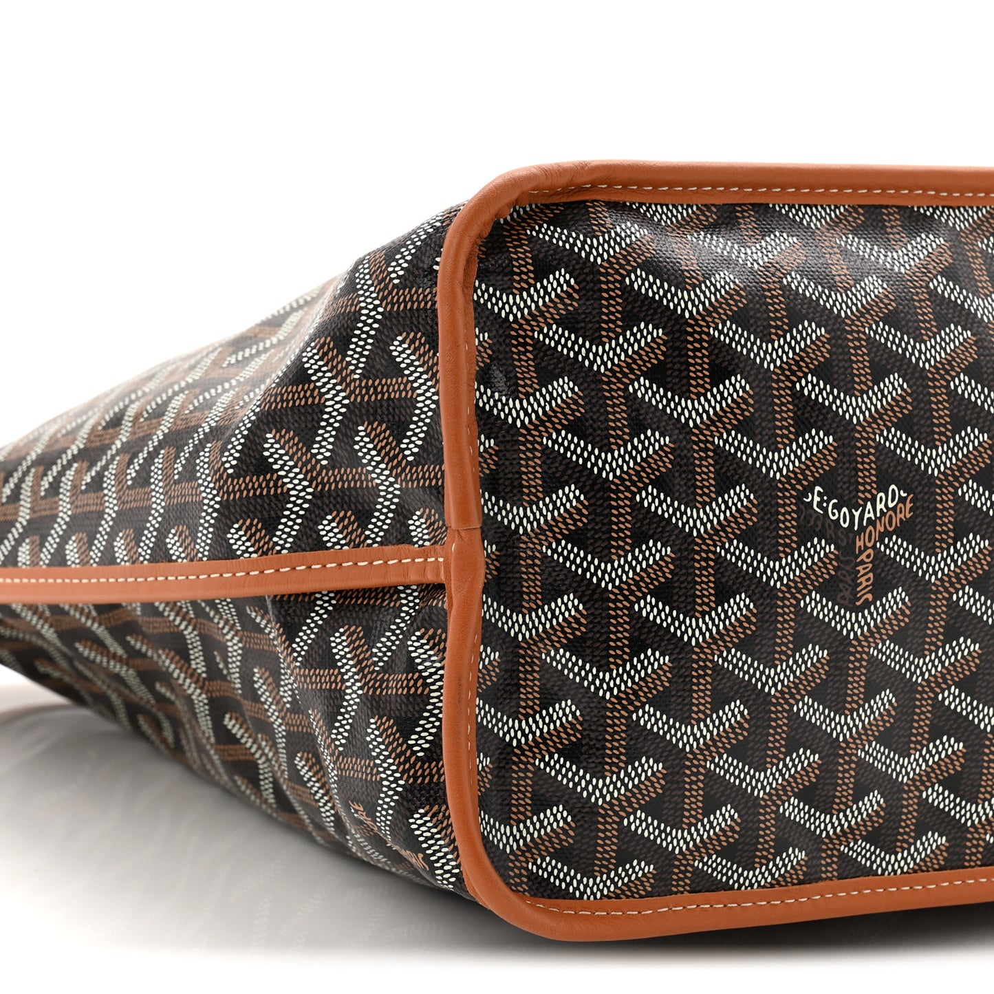 Goyardine Reversible Anjou PM Black Gold