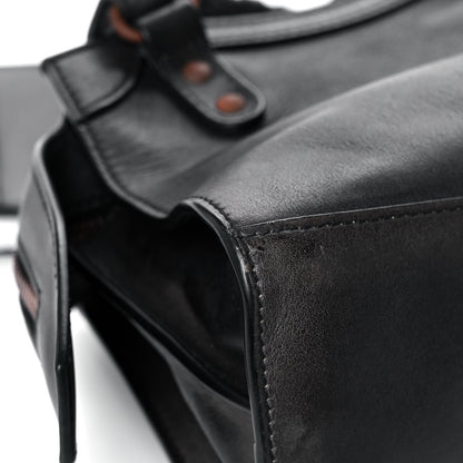 Balenciaga Used Calfskin Rust Hardware Mini Neo Classic City Black 12 of 15
