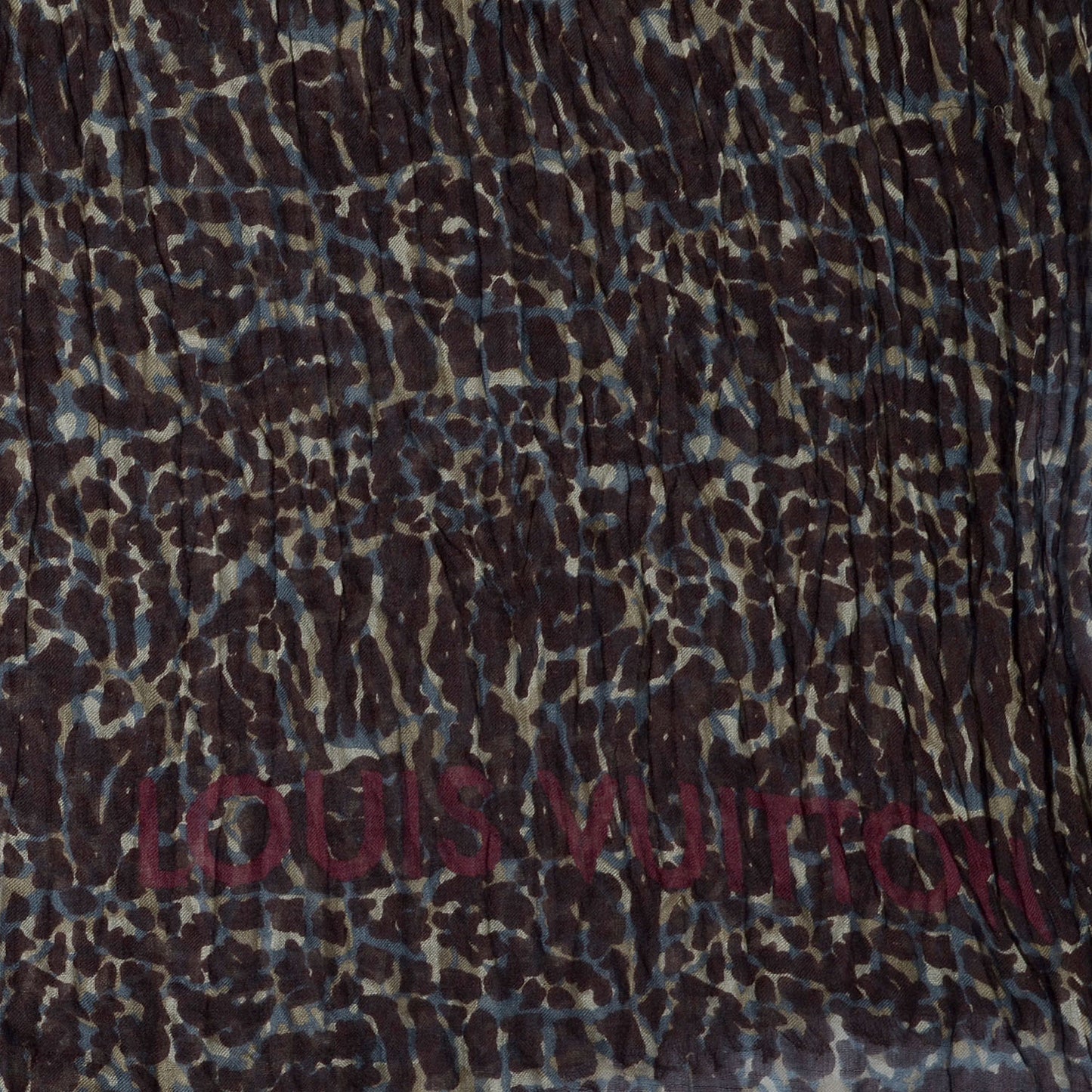 Cashmere Silk Lezard Stole Burgundy