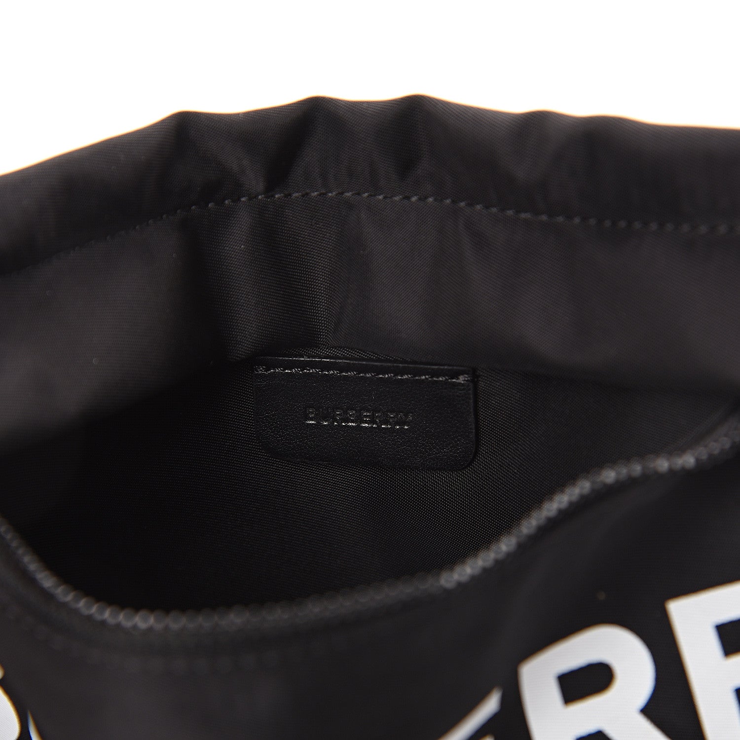 Burberry Pebble Nylon Logo Clutch Bag Black 5 of 5