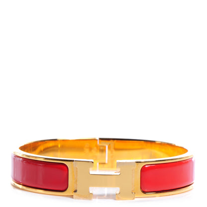 Hermes Narrow Enamel Clic Clac H Bracelet PM Capucine 1 of 6