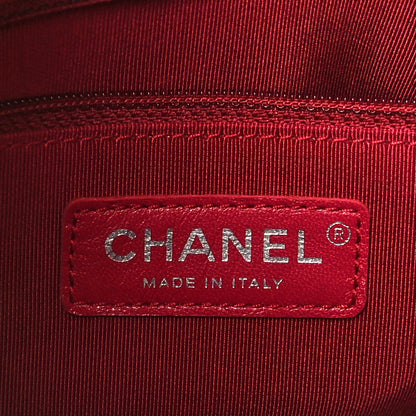 Chanel Aged Calfskin Quilted Medium Gabrielle Hobo Black White 6 of 9