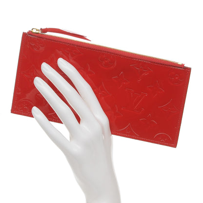 Louis Vuitton Vernis Felicie Chain Wallet Zippered Insert Cherry 2 of 6