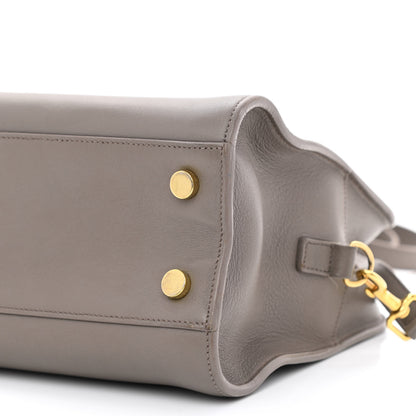 Saint Laurent Calfskin Monogram Baby Cabas Fog 10 of 17