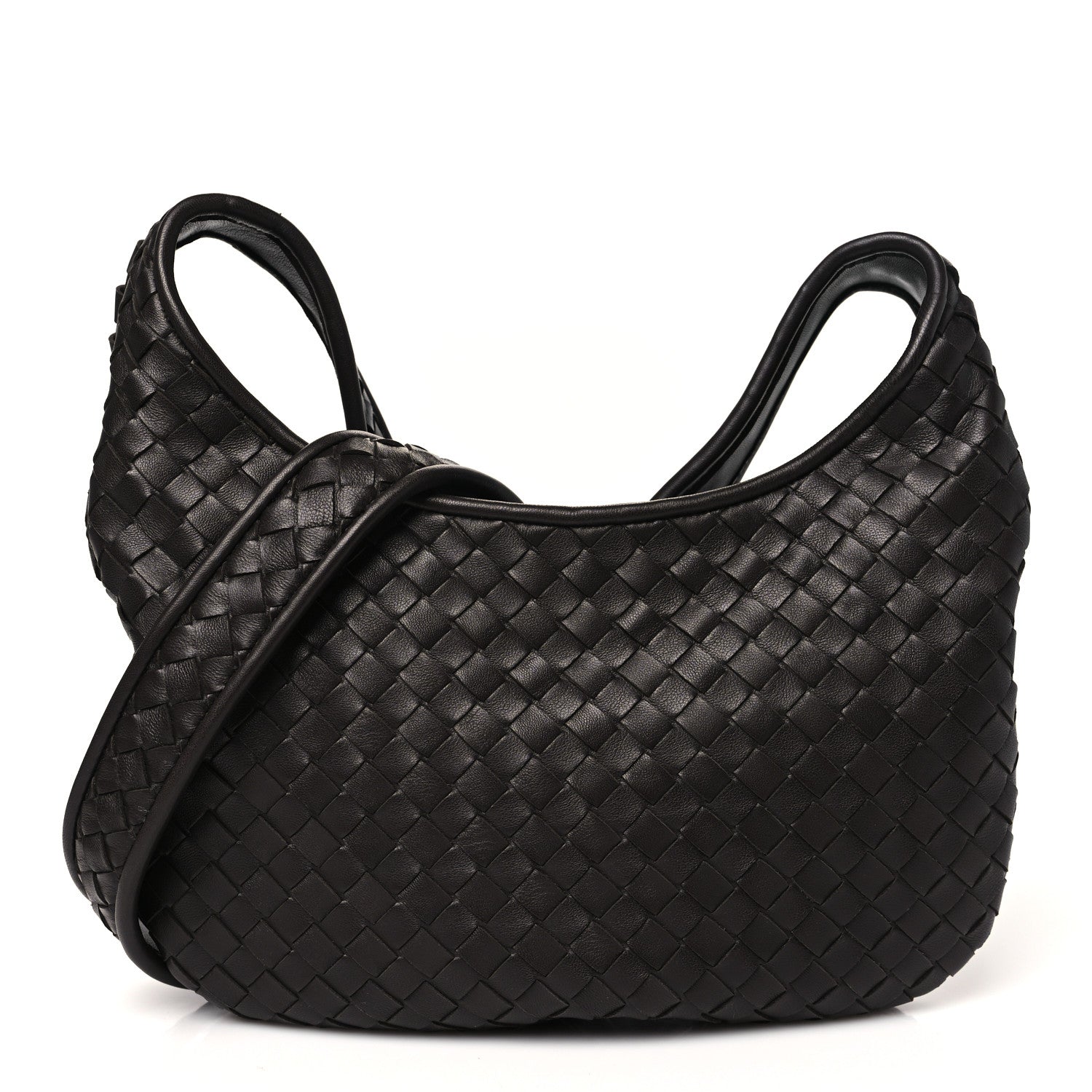 Bottega Veneta Nappa Intrecciato Small Veneto Crossbody Bag Fondant 1 of 10
