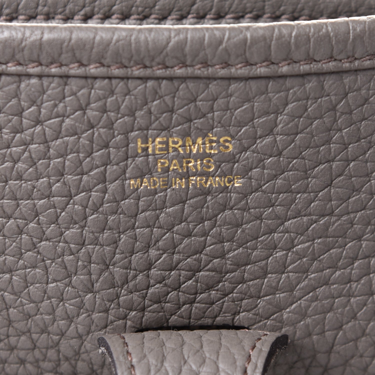 Hermes Taurillon Clemence Evelyne III PM Etain 5 of 9