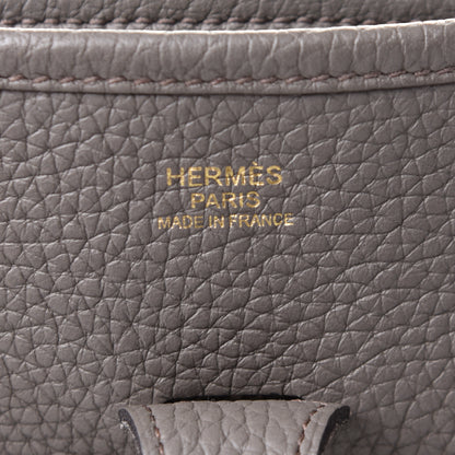 Hermes Taurillon Clemence Evelyne III PM Etain 5 of 9
