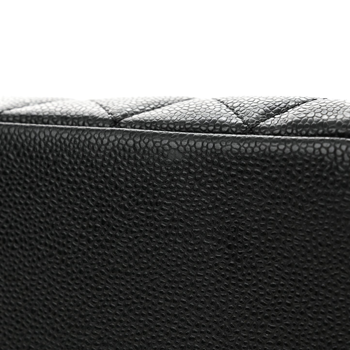 Caviar Quilted Grand Shopping Tote GST Black