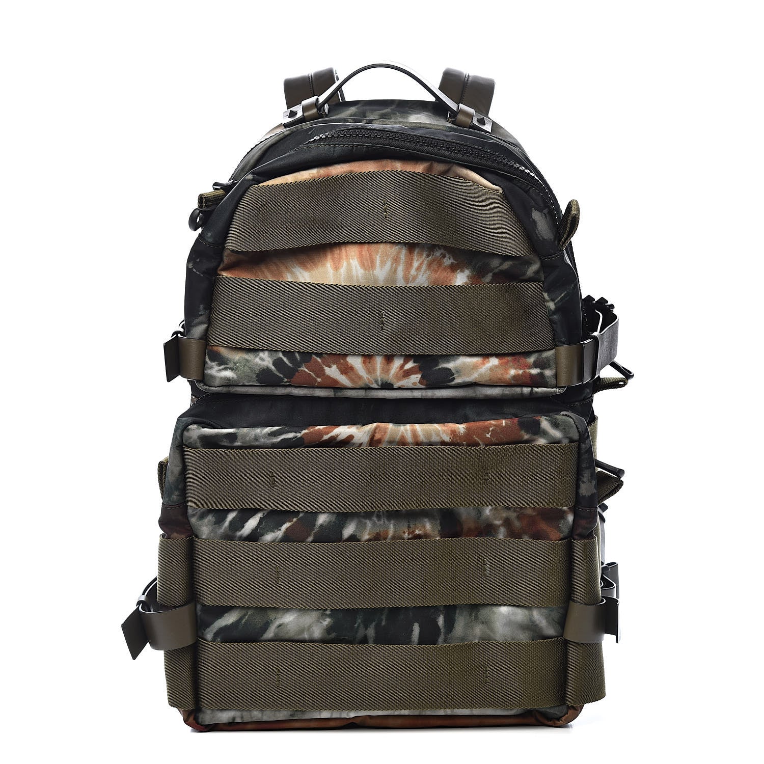 Valentino Garavani Nylon Tie Dye Backpack Deep Army Green 1 of 10