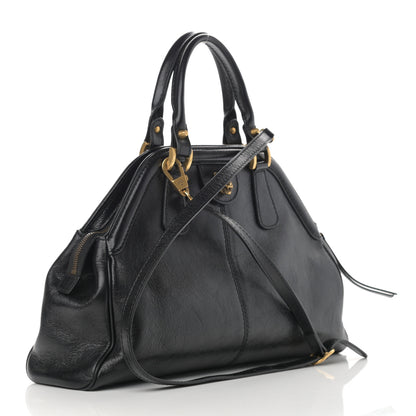Gucci Calfskin Medium Re(Belle) Top Handle Bag Black 3 of 12