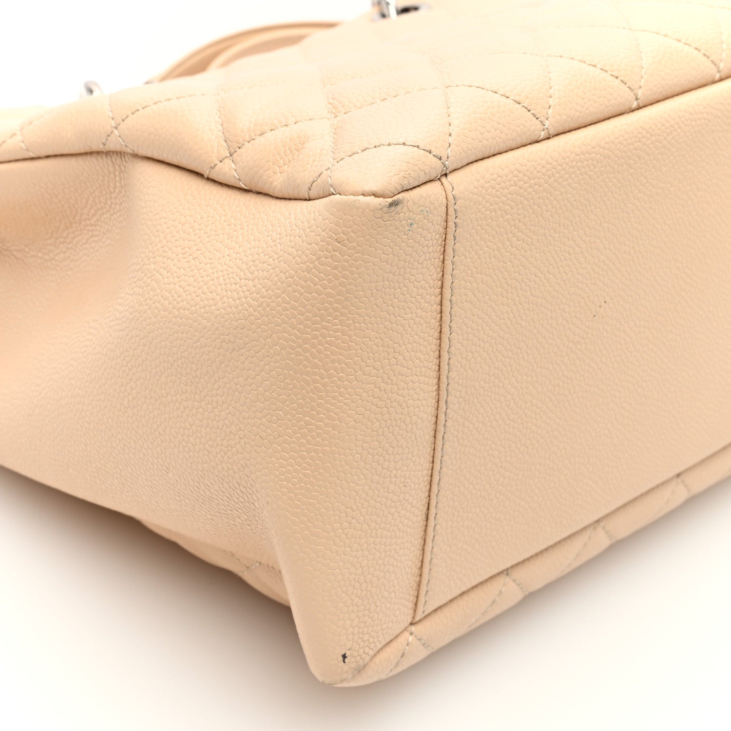 Chanel Caviar Quilted Grand Shopping Tote GST Beige Clair 10 of 11