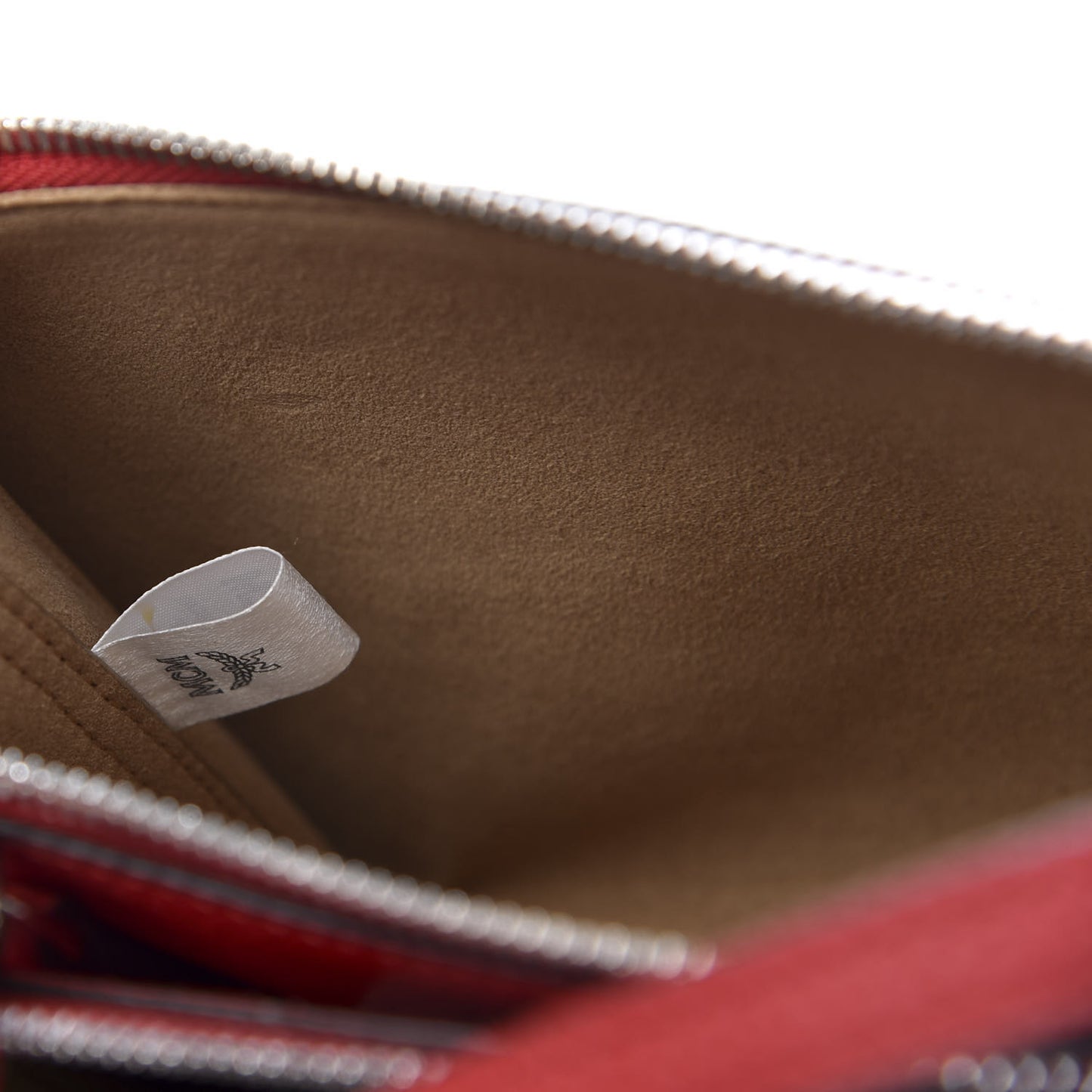 Grained Calfskin Milla Double Crossbody Bag Ruby Red