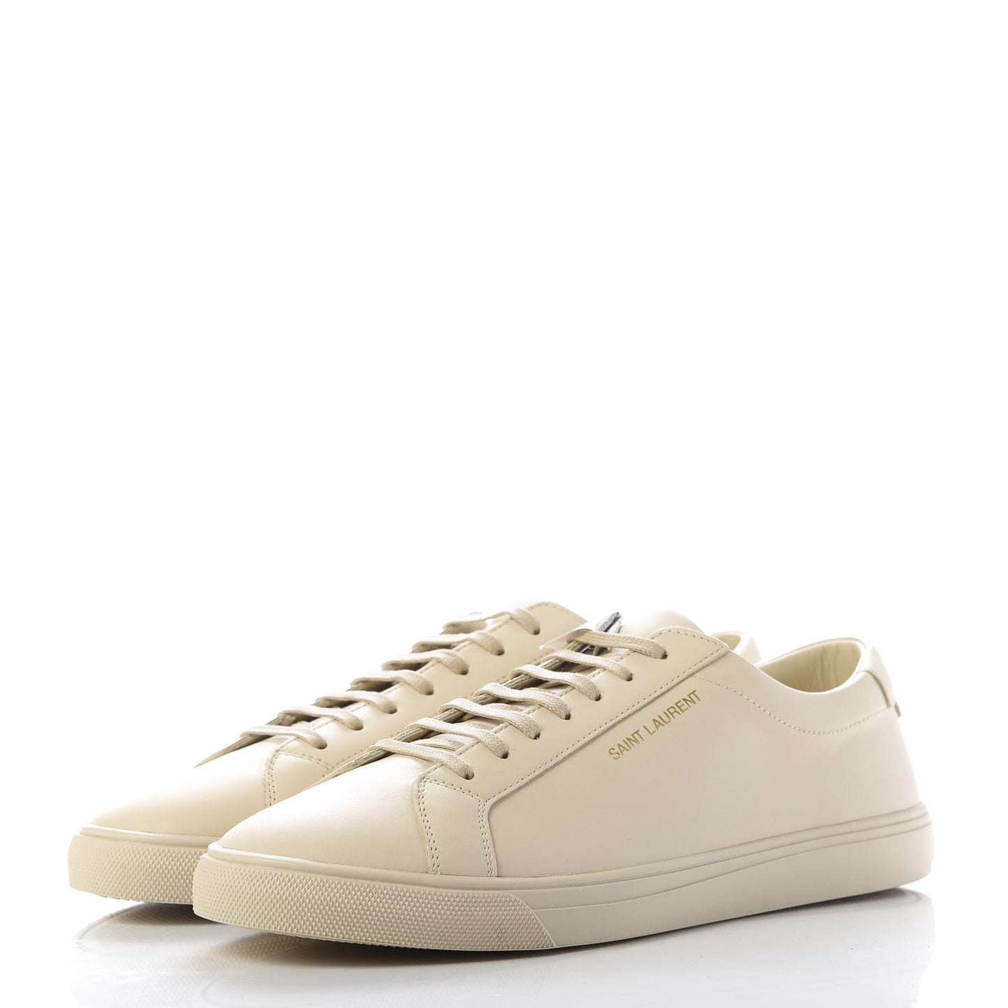 Calfskin Andy Low Top Sneakers 40 Dark Coquille
