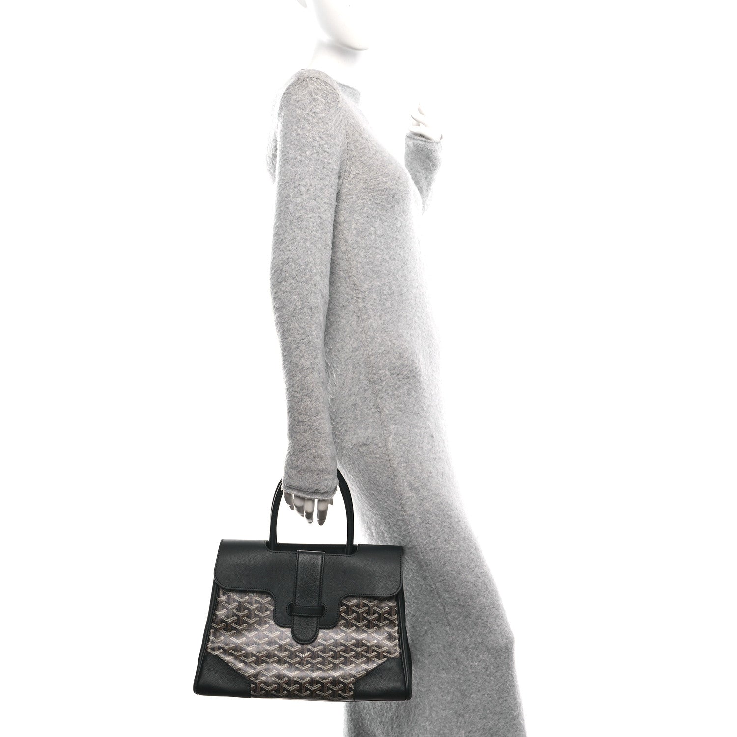 Goyard Goyardine Saigon Tote Black 2 of 9