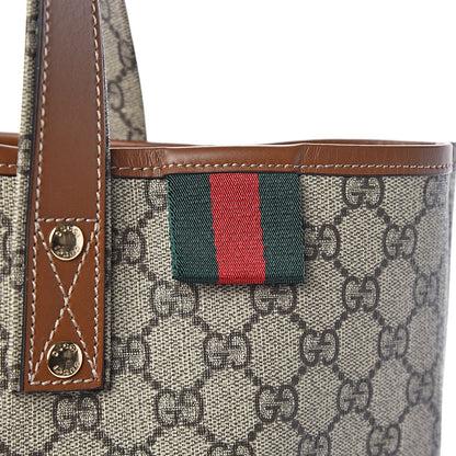 Gucci GG Plus Monogram Medium Signature Web Loop Tote Brown 8 of 10