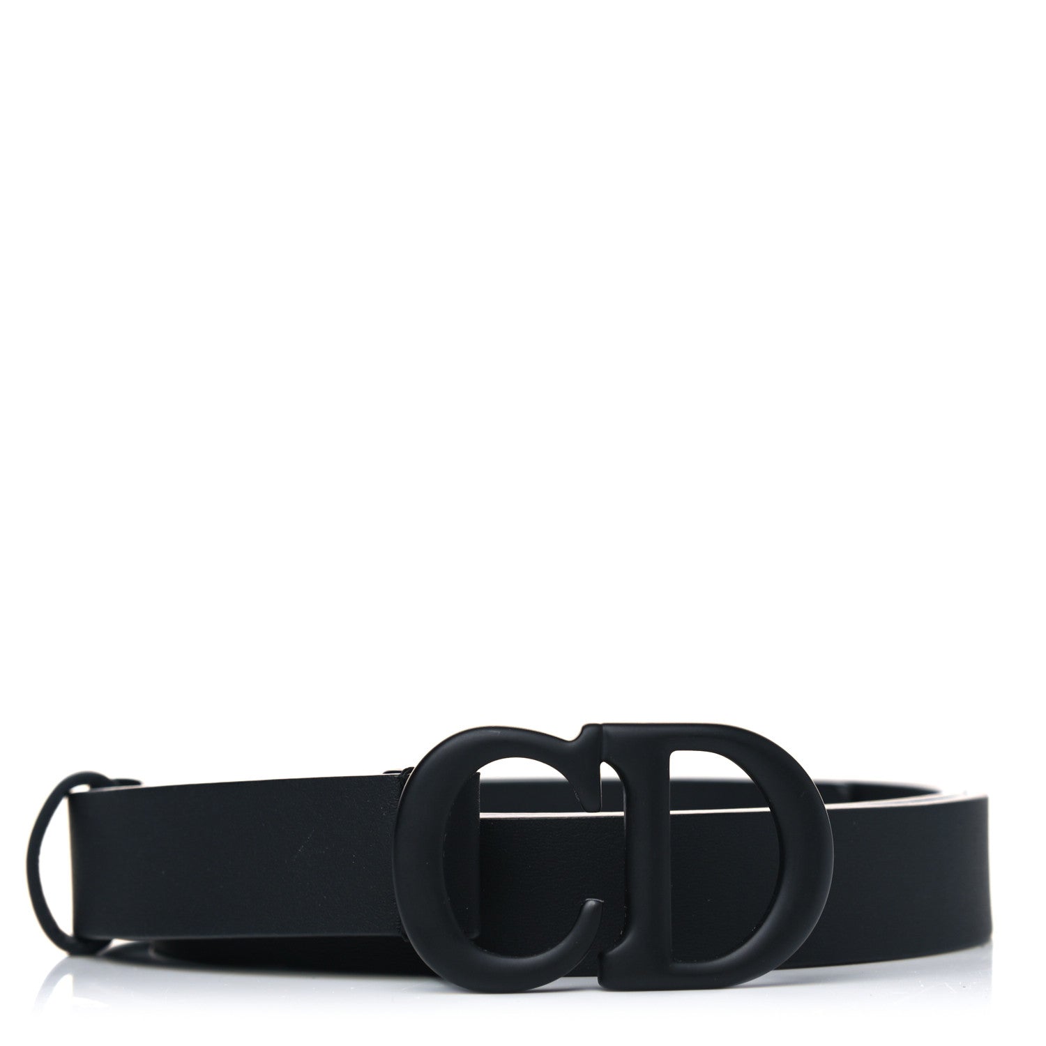 Christian Dior Ultra Matte Calfskin 35mm Montaigne Belt 85 Black 1 of 4
