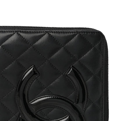 Chanel Calfskin Cambon Zip Around Organizer Wallet Black 10 of 23