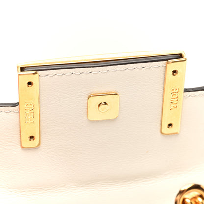 Fendi Nappa Matisse FF Embossed Nano Chain Baguette White 6 of 9