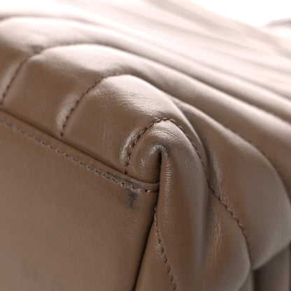 Saint Laurent Calfskin Y Quilted Monogram Medium Loulou Chain Satchel Taupe 7 of 17