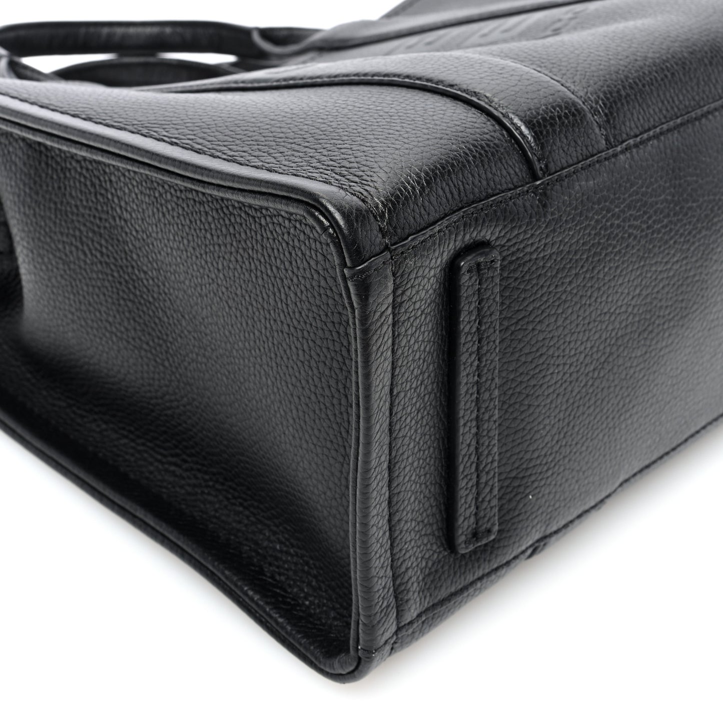 Grained Calfskin Medium The Tote Bag Black