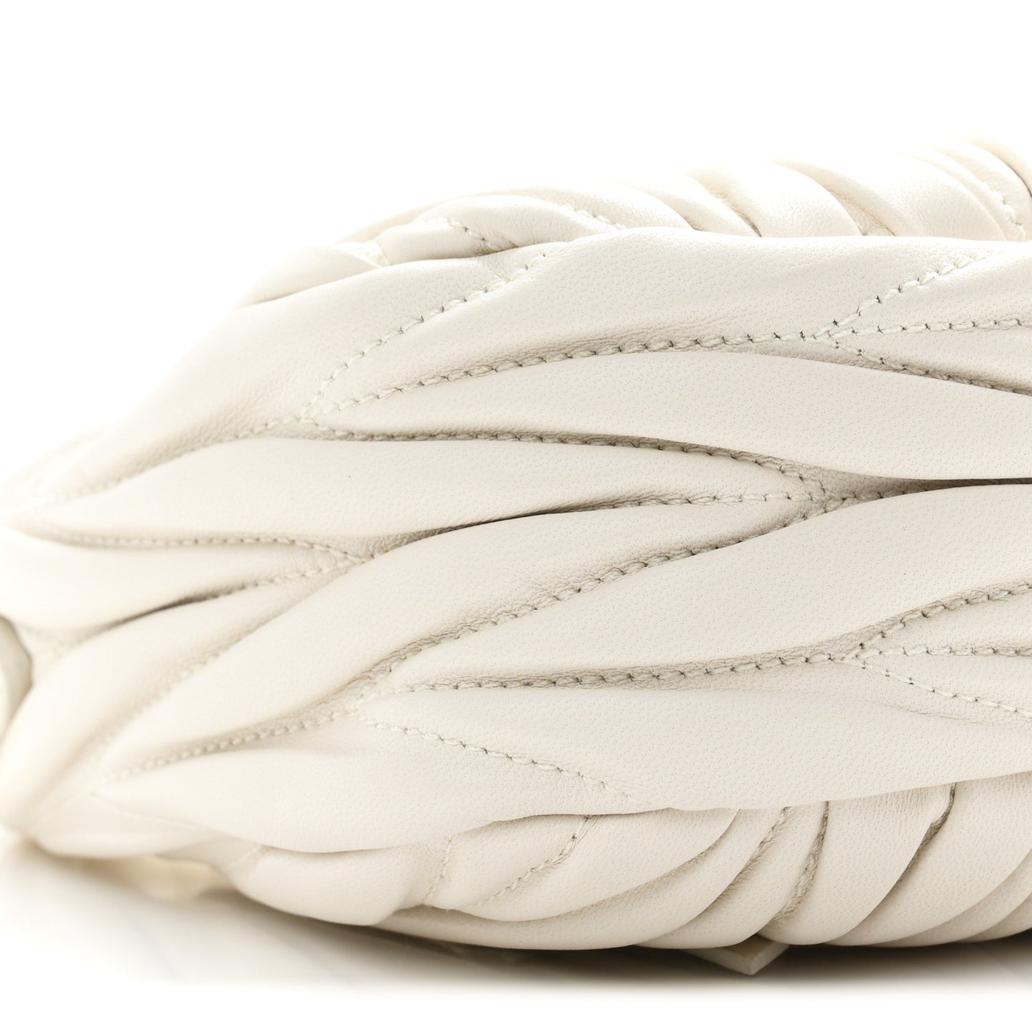 Nappa Matelasse Mini Wander Hobo White