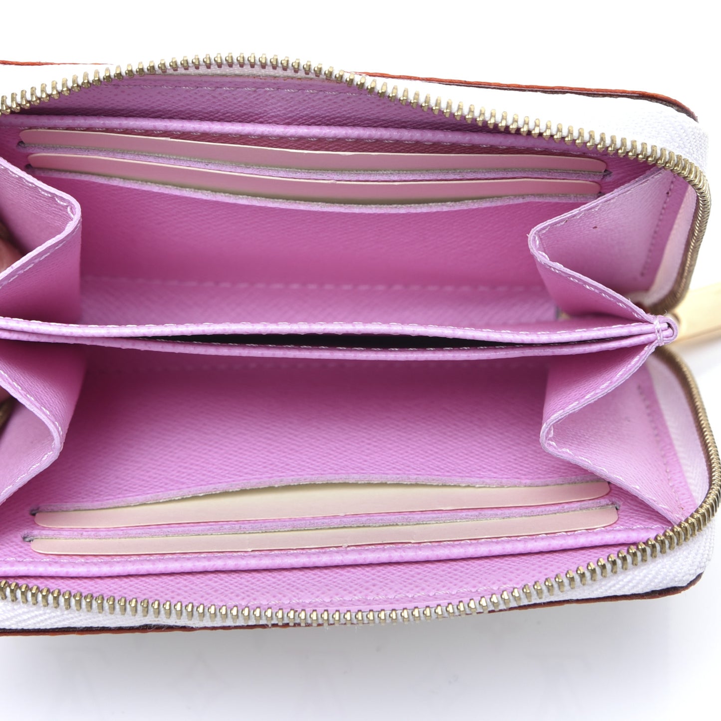 Monogram Multicolor Zippy Coin Purse Wallet White Litchi