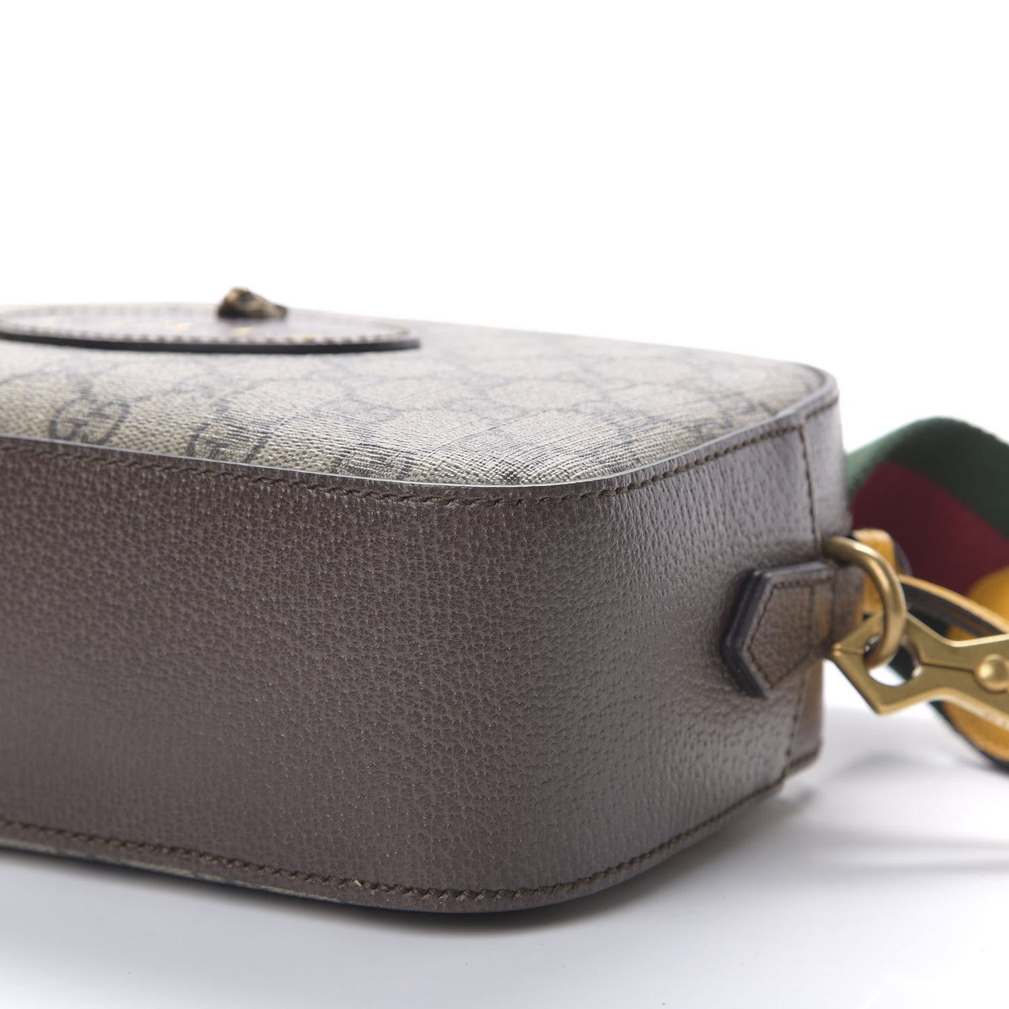 GG Supreme Monogram Web Neo Vintage Shoulder Bag Beige New Acero Crop