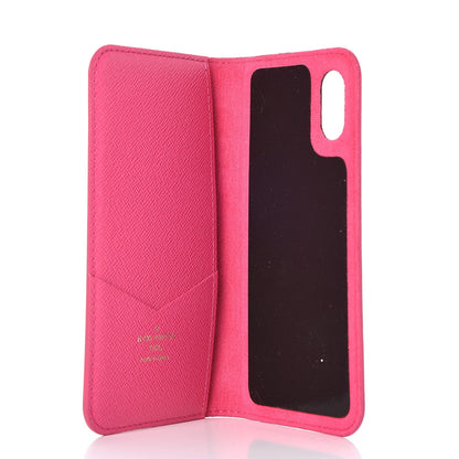 Louis Vuitton Monogram iPhone X Folio Case Rose Pop 5 of 6