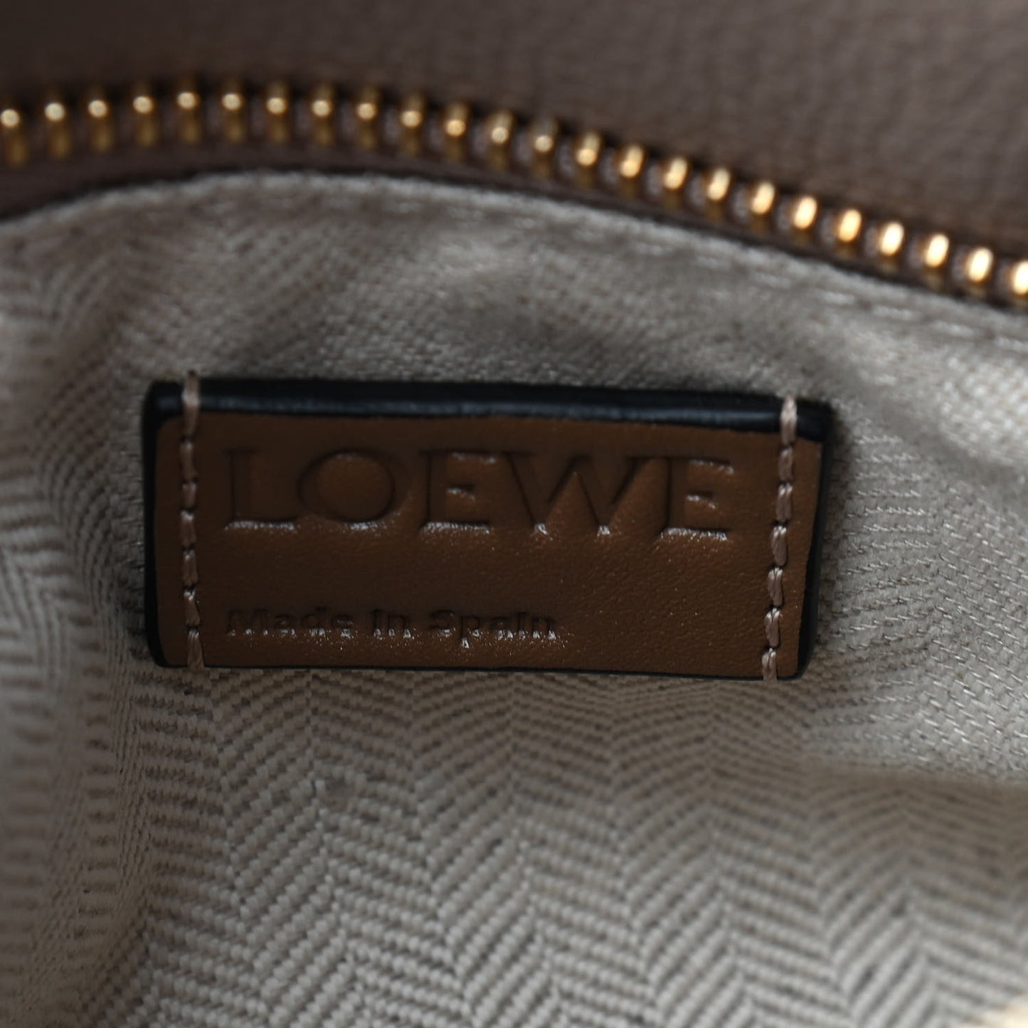 Grained Calfskin Small Puzzle Bag Sand Mink