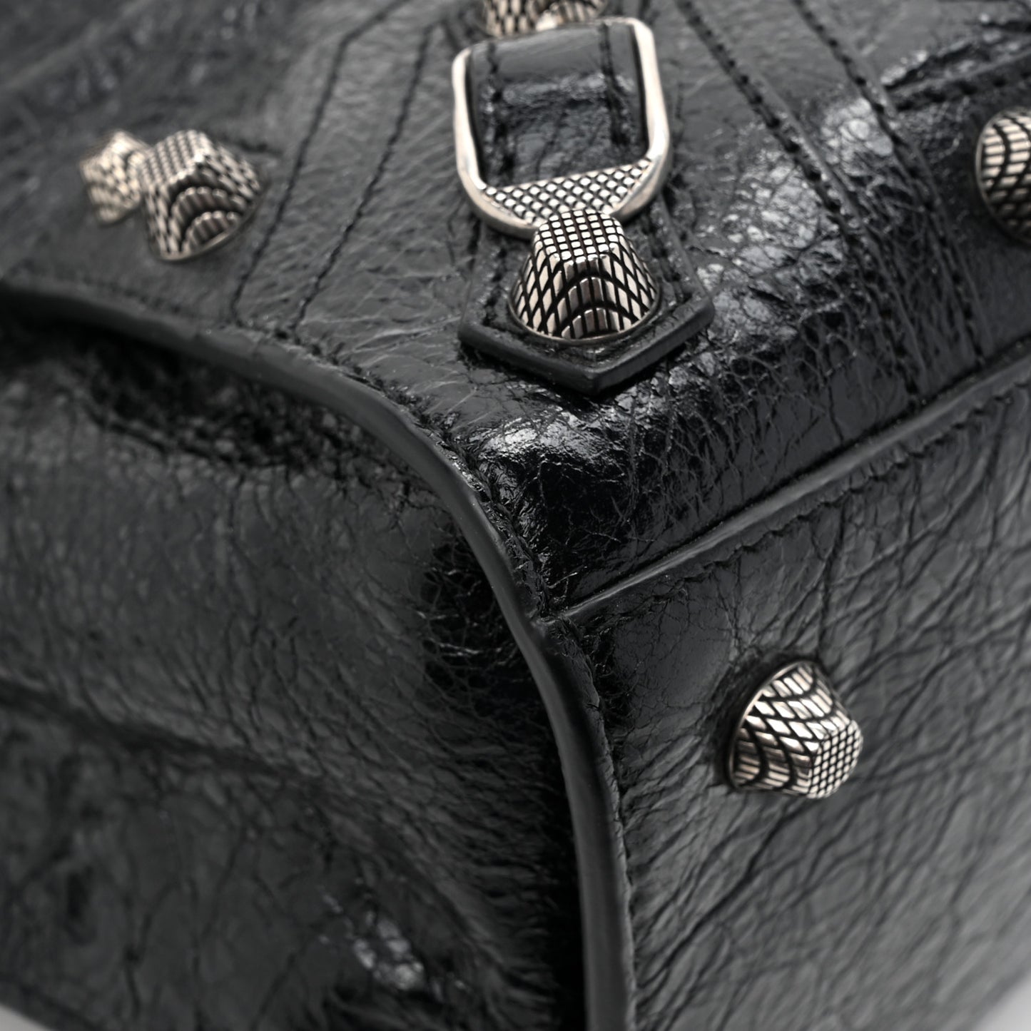 Agneau Arena Small Neo Cagole City Handbag Black