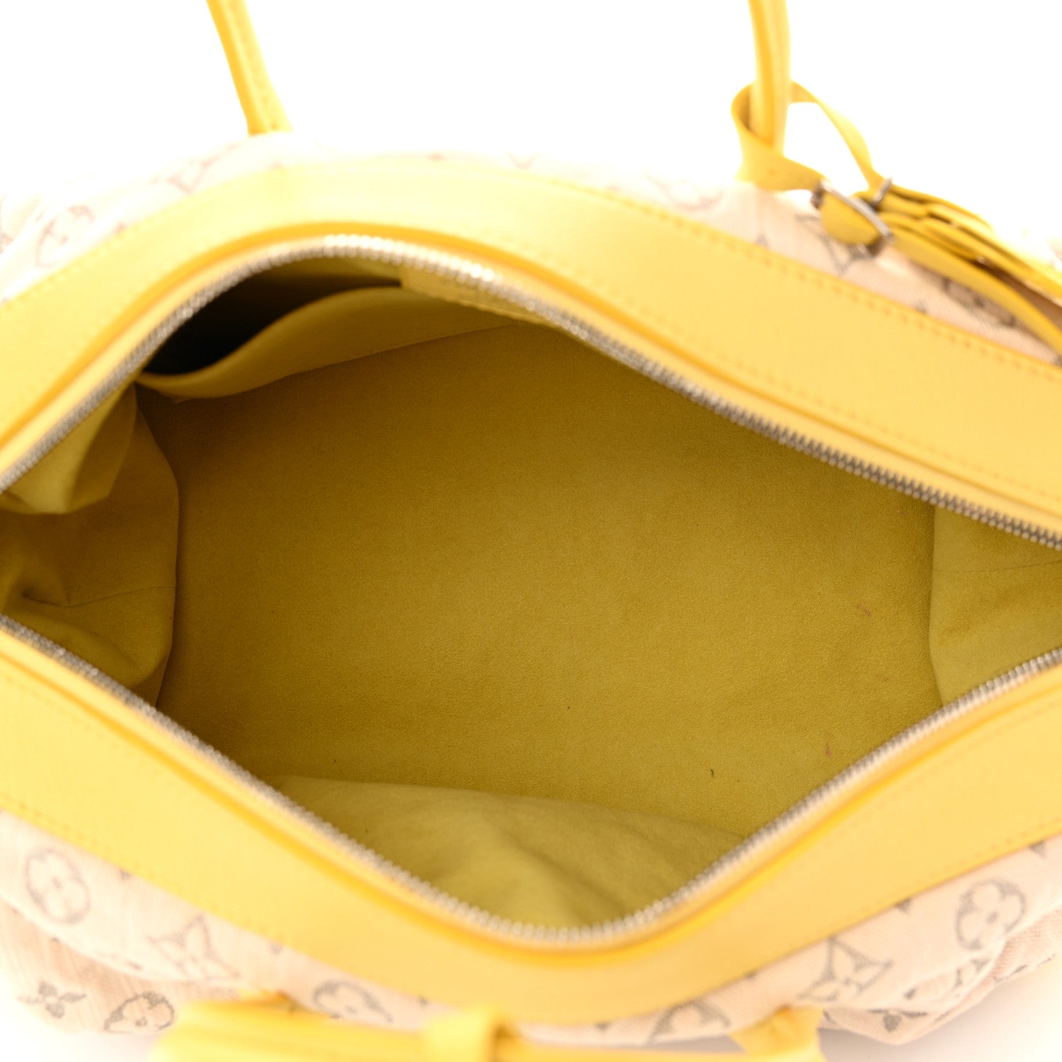 Louis Vuitton Monogram Denim Speedy Round Yellow 5 of 13