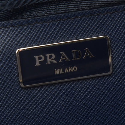 Prada Saffiano Lux Large Galleria Double Zip Tote Baltico 6 of 11