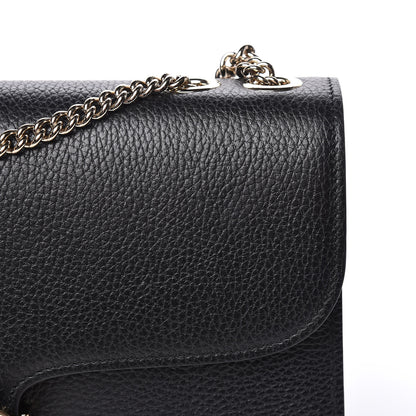 Gucci Dollar Calfskin Interlocking G Shoulder Bag Black 10 of 10