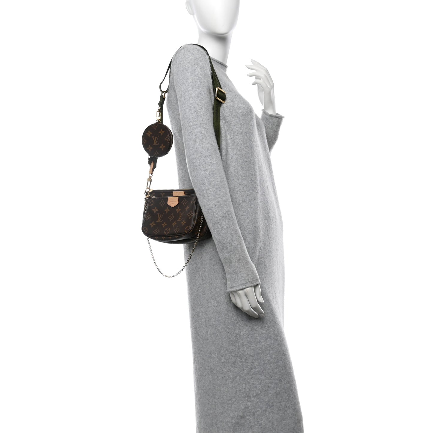 Monogram Multi Pochette Accessories Kaki