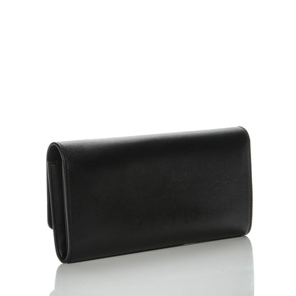 Celine Smooth Calfskin Large Flap Wallet Black 3 of 12