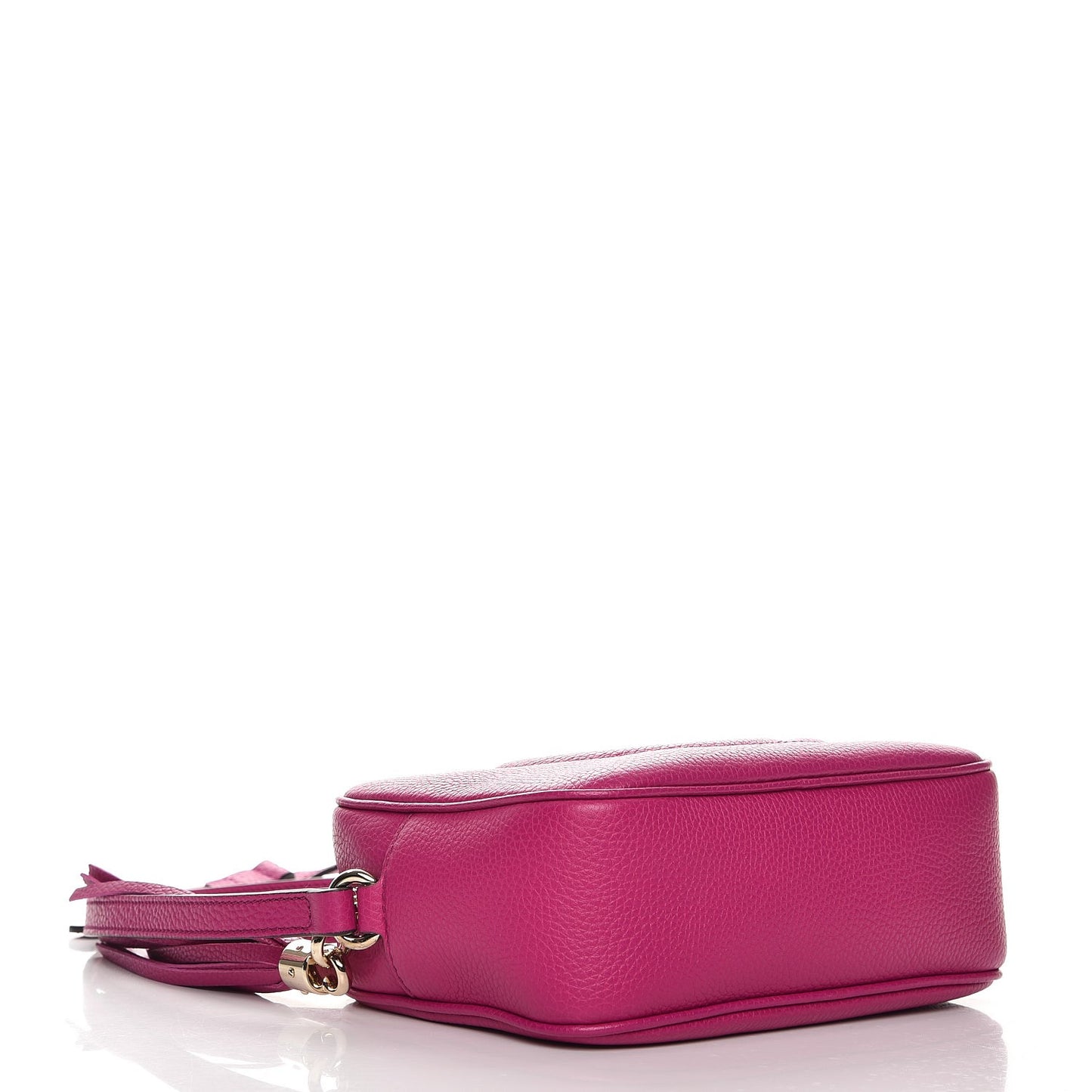 Pebbled Calfskin Small Soho Disco Bag Bright Bougainvillea
