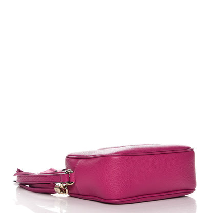 Gucci Pebbled Calfskin Small Soho Disco Bag Bright Bougainvillea 4 of 7