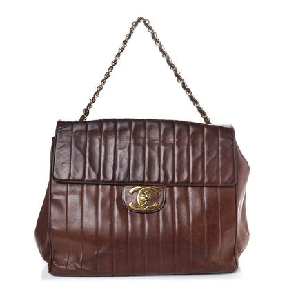 Chanel Lambskin Vertical Quilt Maxi Flap Brown 1 of 17