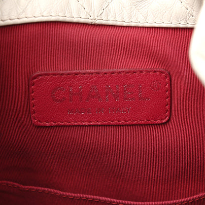 Chanel Aged Calfskin Quilted Gabrielle Backpack Black White 6 of 9