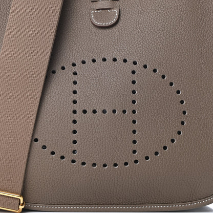 Hermes Taurillon Clemence Evelyne III PM Etoupe 8 of 11