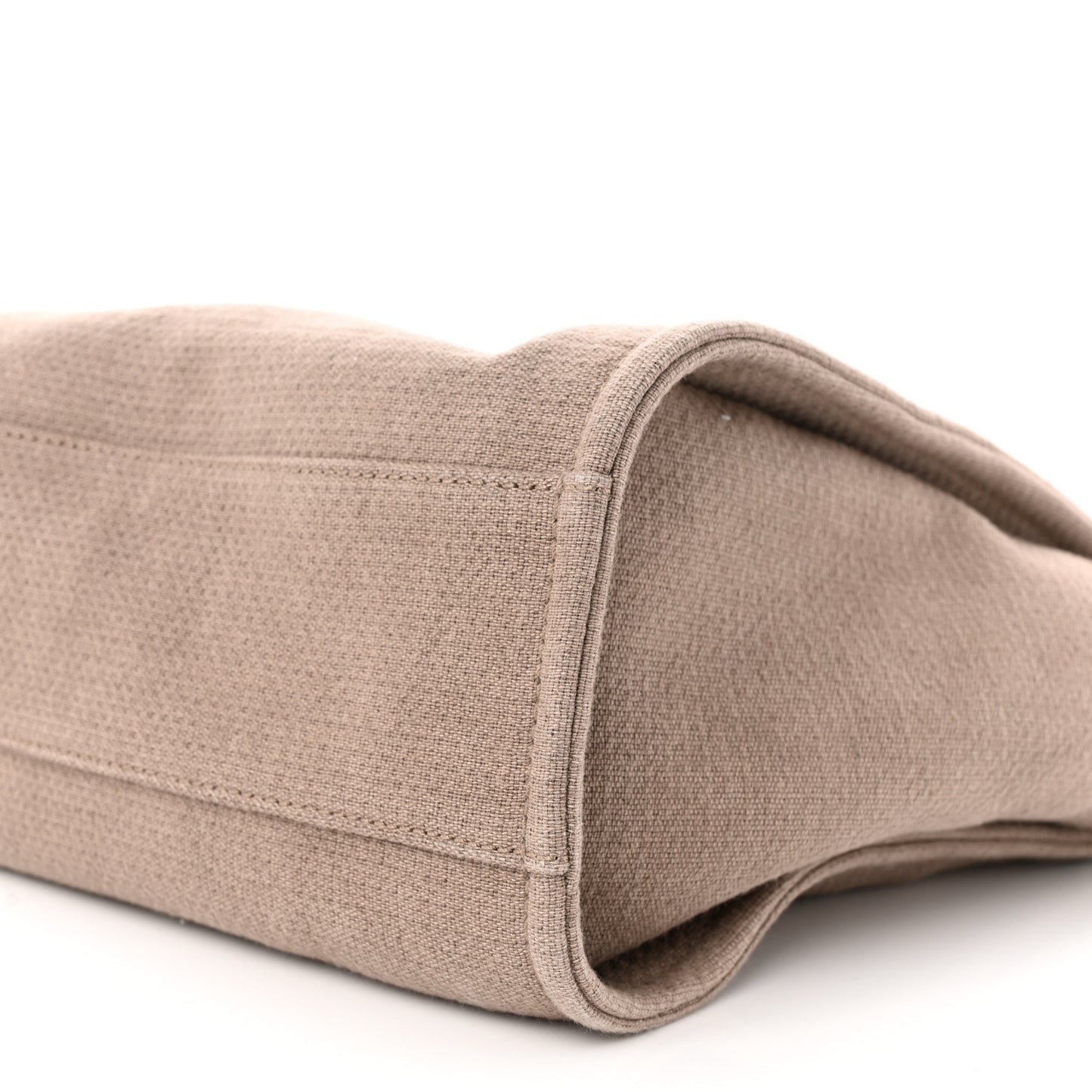 Canvas Small Deauville Tote Beige Brown