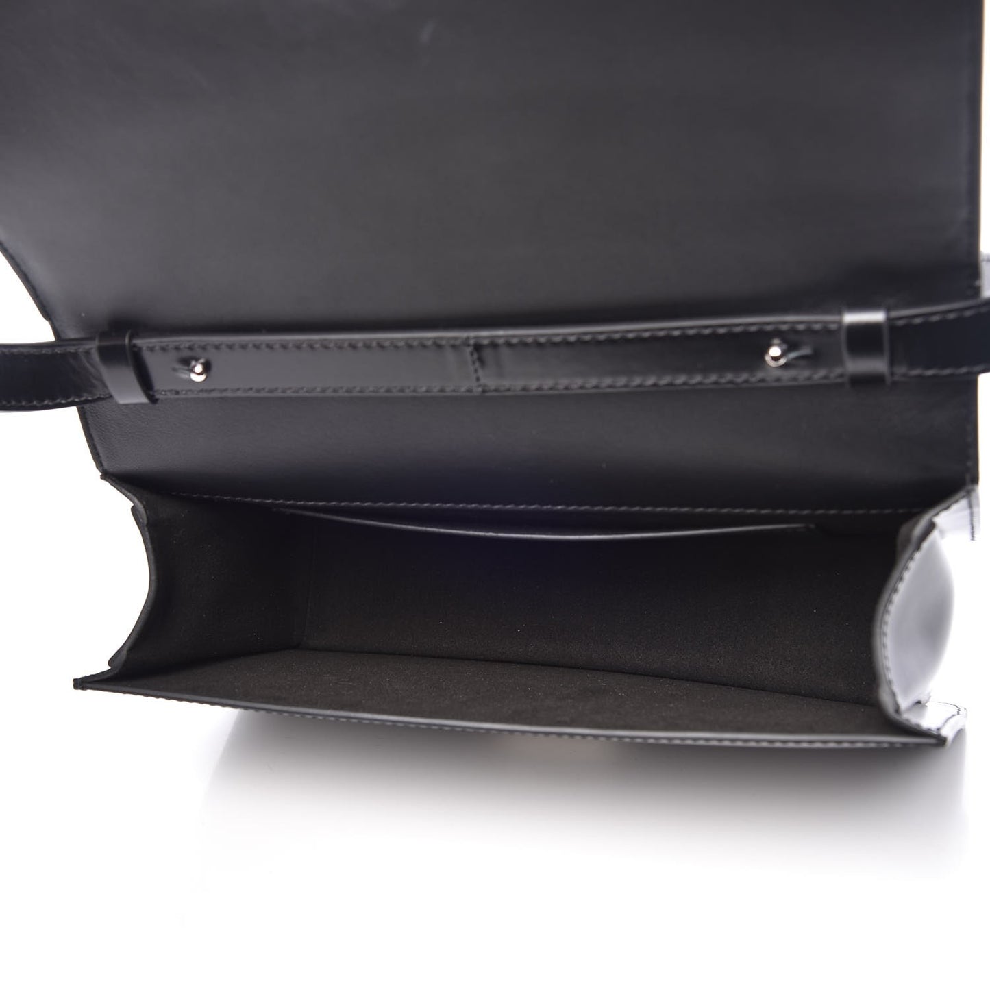 Calfskin Infinity Flap Bag Black
