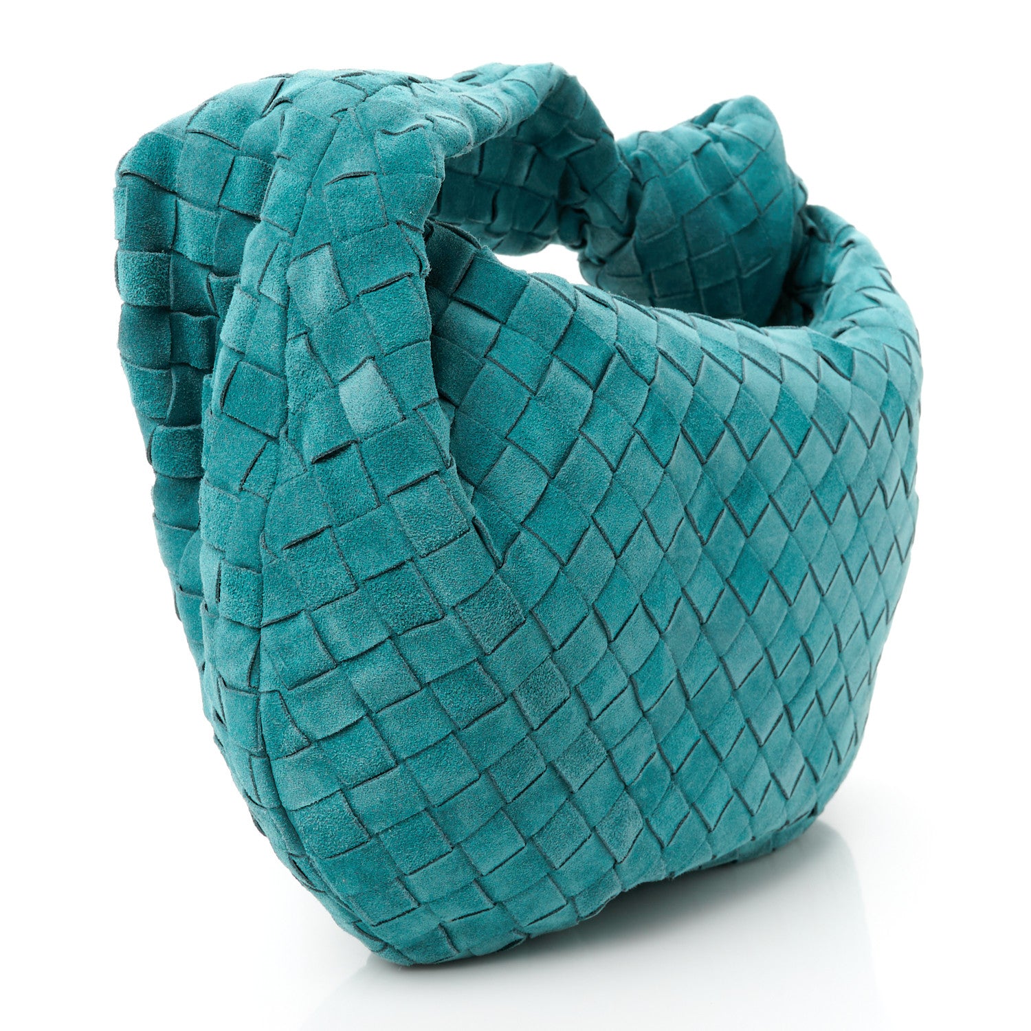 Bottega Veneta Suede Calfskin Intrecciato Teen Jodie Hobo Scuba 2 of 9