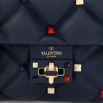 Valentino Garavani Nappa Mini Candystud Top Handle Bag Navy 11 of 11