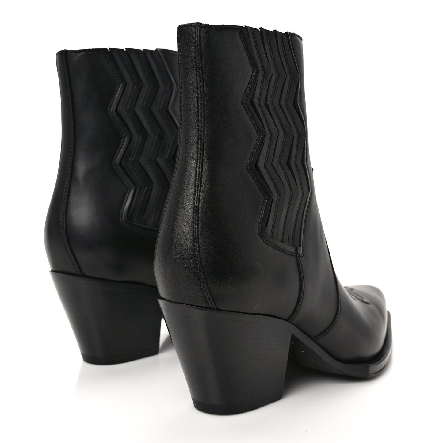 Calfskin Womens Vegas Ankle Boot 38 Black