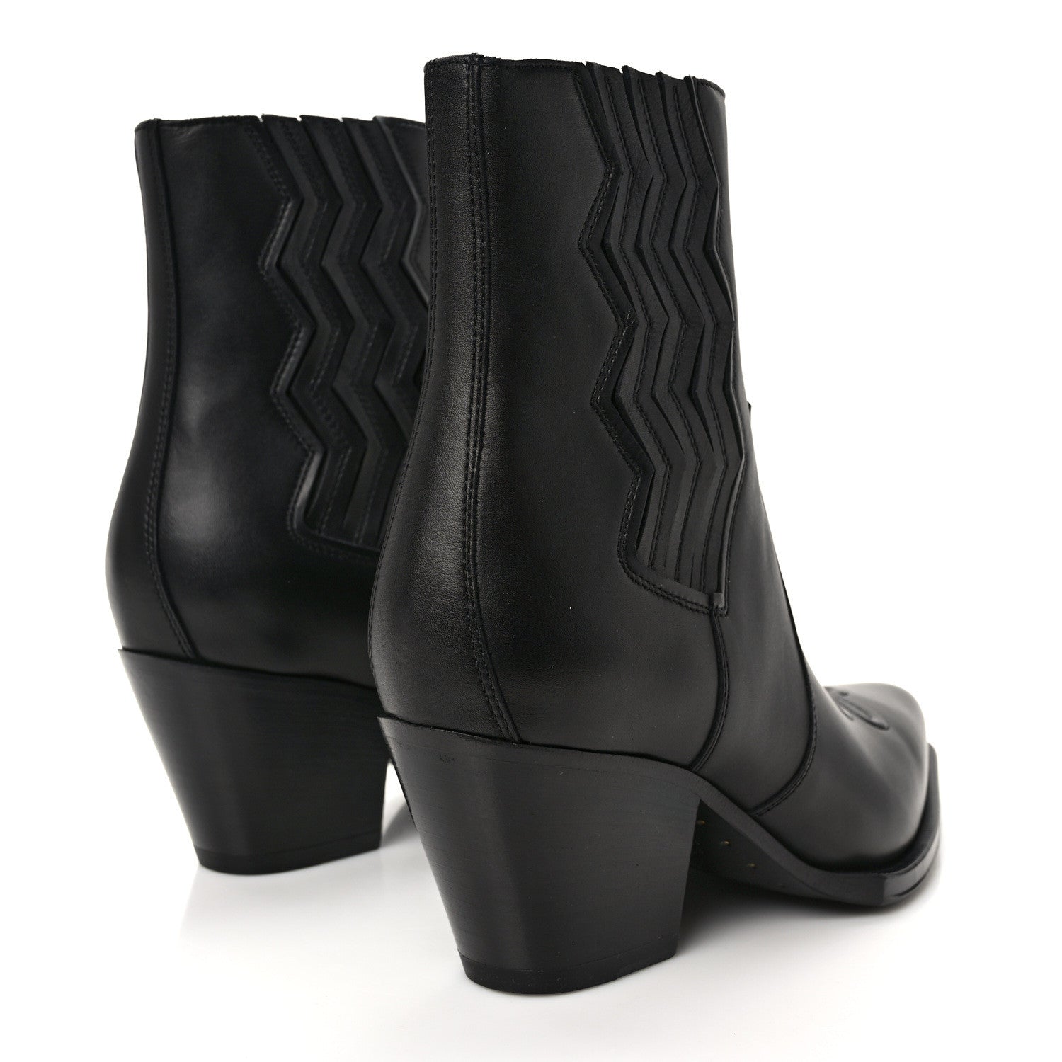 Hermes Calfskin Womens Vegas Ankle Boot 38 Black 4 of 8