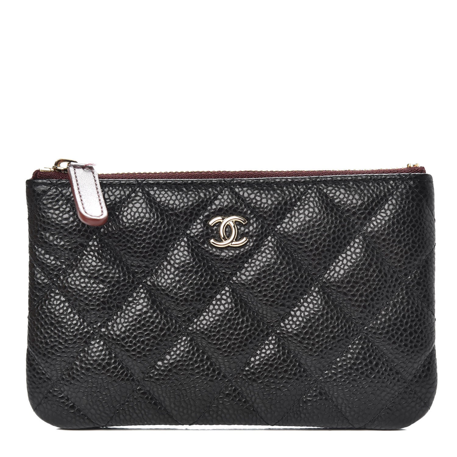Chanel Caviar Quilted Small Cosmetic Case Black 1 of 8