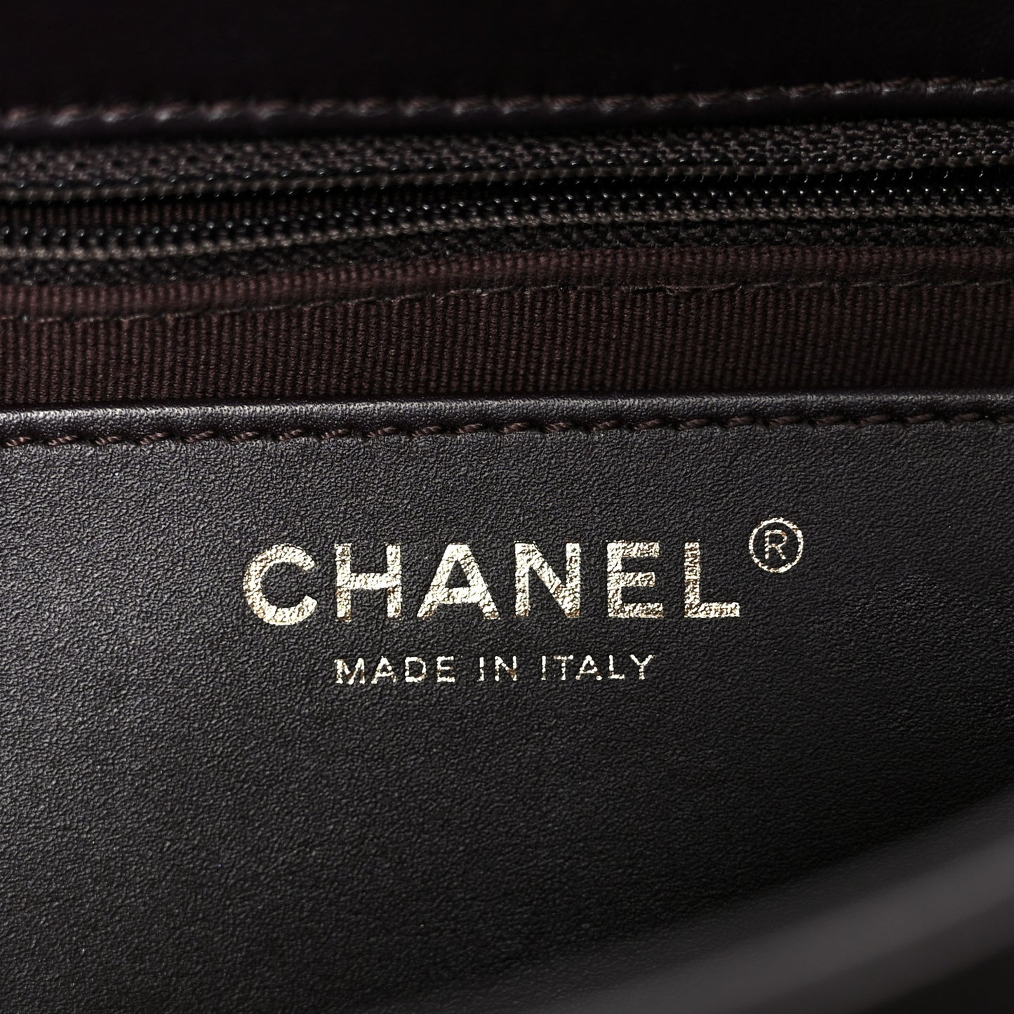 Lambskin Quilted Small Pillow Crush Flap Dark Brown